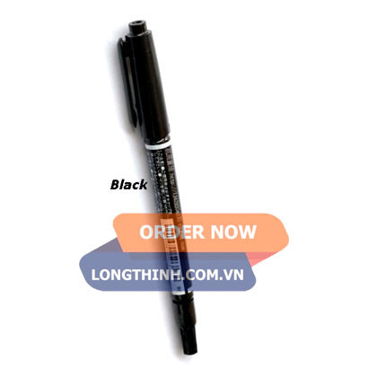 Bút lông dầu 2 đầu Zebia 1