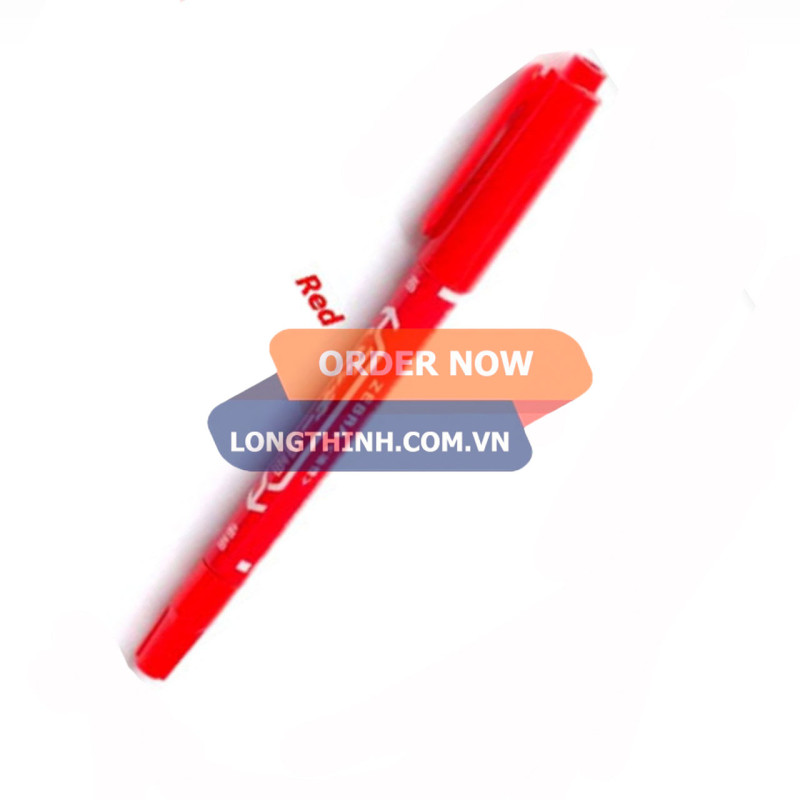 Bút lông dầu 2 đầu Zebia 2